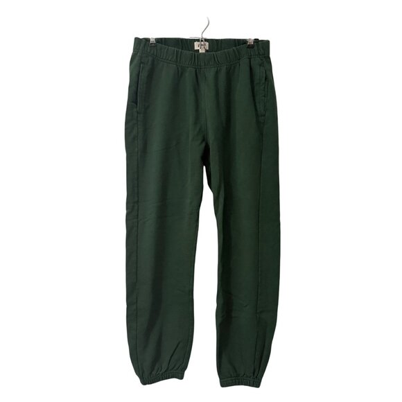 Pact Pants - Pact Dark Green Cotton Tapered Sweatpant Jogger Pants Womens Large